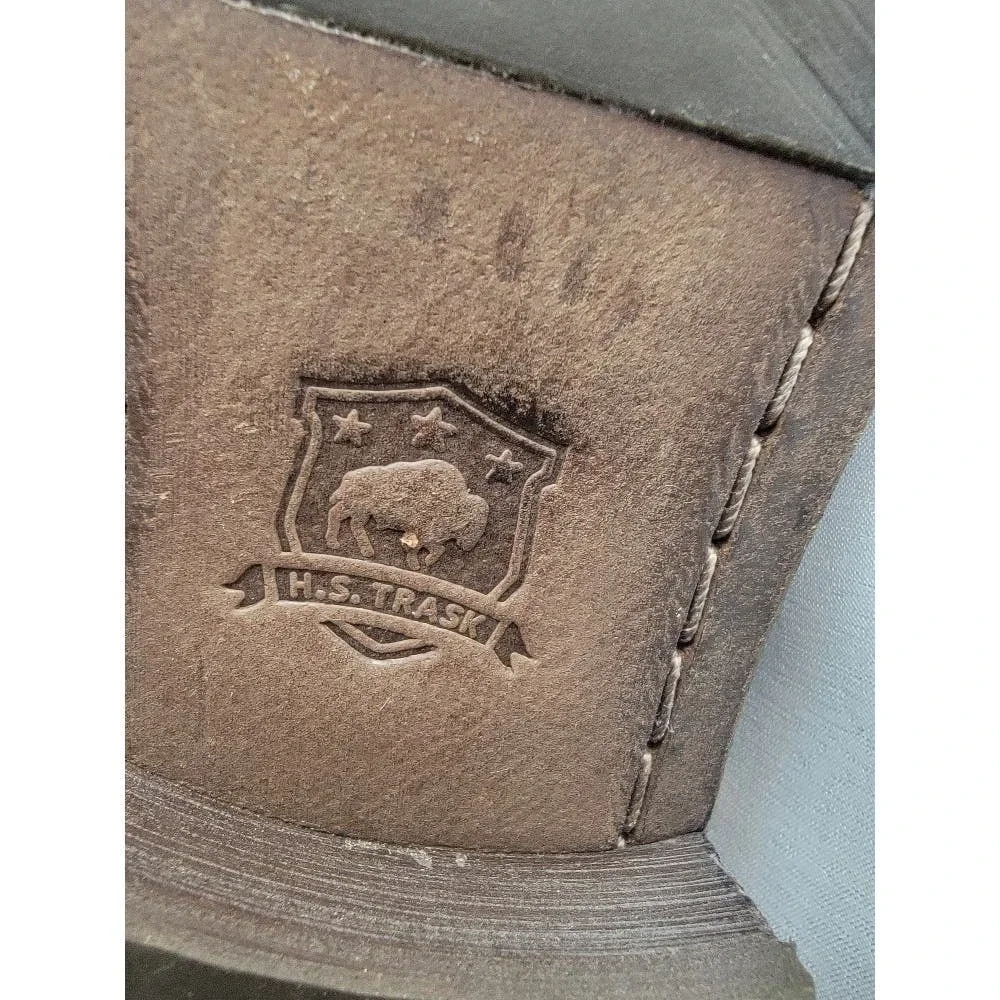 TRASK Suede Cuff Ankle‎ Boots Sz 10M Distressed Boho Rustic Brown